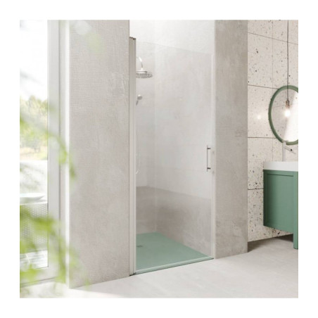 Mampara ducha frontal con puerta abatible