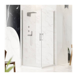 Mampara ducha angular abatible