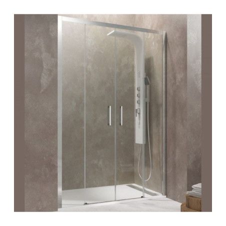 Mampara Ducha Frontal 2 Fijos + 2 Correderas AKTUAL SPAZIO GME